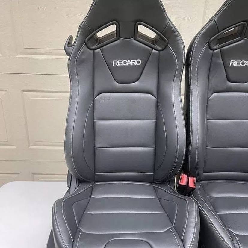 OEM Ford Mustang Recaro Black Leather Seats