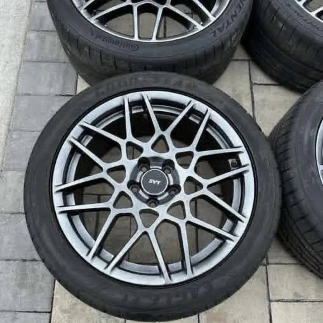OEM Ford Shelby GT500 SVT wheels and tires for 2005-2014 Ford Mustang S197 with 255/40ZR18 tires