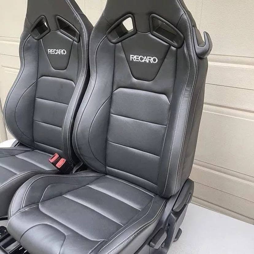 OEM Ford Mustang Recaro Black Leather Seats