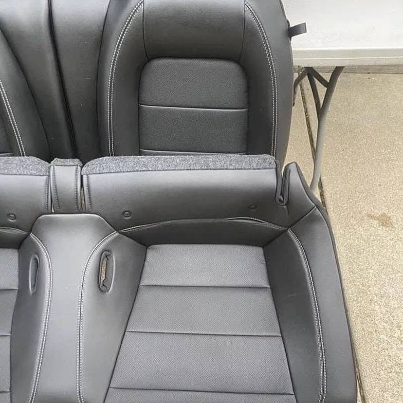 OEM Ford Mustang Recaro Black Leather Seats